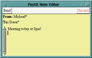 Post-it notes are a kind of immediate email.