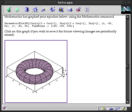 Example of dynamic content using Mathematica.