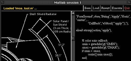 A Matlab session window